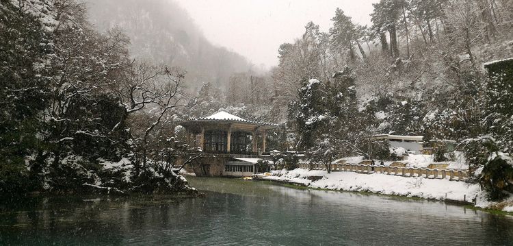 Снег в Абхазии в 2016 году